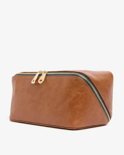 Washbag - Tan Pebble PU