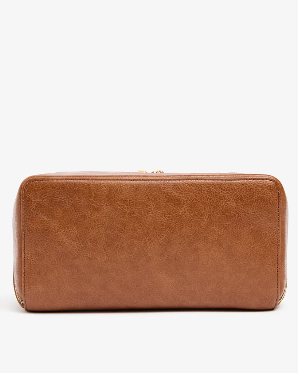 Washbag - Tan Pebble PU
