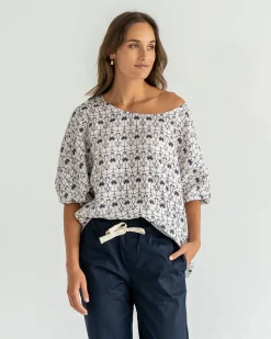 Whitehaven Blouse - White Palm